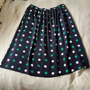 Retro Polka Dot A-Line Skirt
